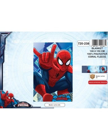 Couverture coral fleece Spiderman - New discount.com