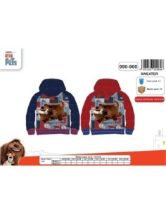 Sweat Secret Life Of Pets à capuche 2