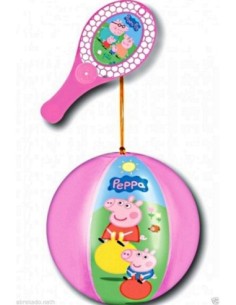 TAP BALL PEPPA PIG RAQUETTE + BALLON 20 CM 2