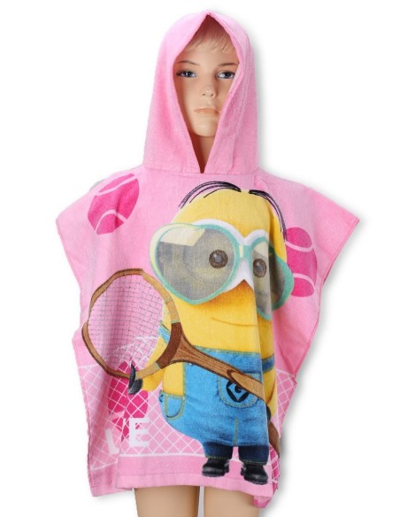 Poncho da bagno in cotone Minions -820-826 - New discount.com