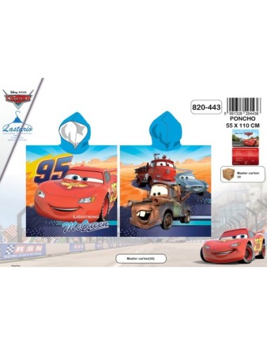 Poncho de bain à capuche Cars en microfibre - New discount.com