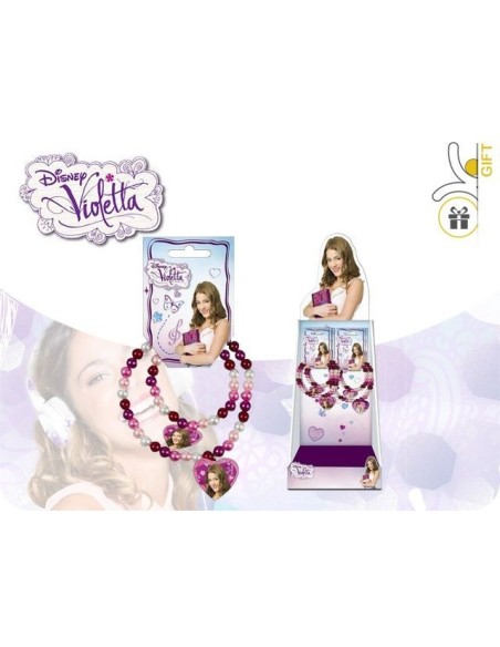 Exhibición de 12 Pulseras Violetta Disney -New discount.com
