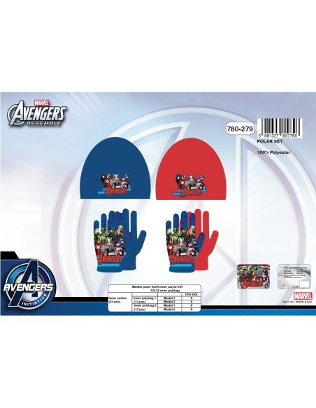 Bonnet + Gloves Avengers 780-279 Fleece, New discount.com, Nouveaut...