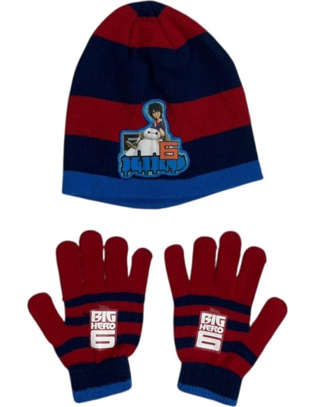 Set 2 pièces bonnet + gants Big Hero Disney - New discount.com