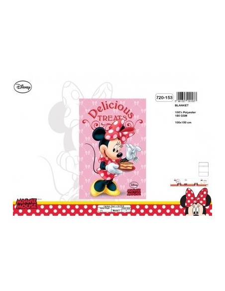 Plaid polaire Minnie 720-153 - New discount.com