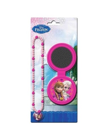 Set Brosse à cheveux avec Miroir et Collier Frozen - Reine des Neig...