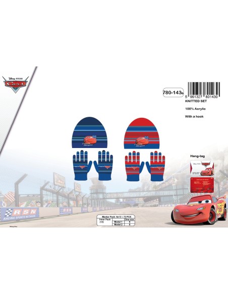 Bonnet and Gloves Set Cars -780-143b - New discount.com