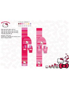 Set 3 Pièces - Hello Kitty - Bonnet, Gants et écharpe Hello Kitty -...