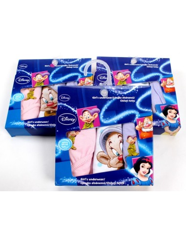 Boite de 3 Culottes blanche neige et 7 nains Disney - 730-120 - New...