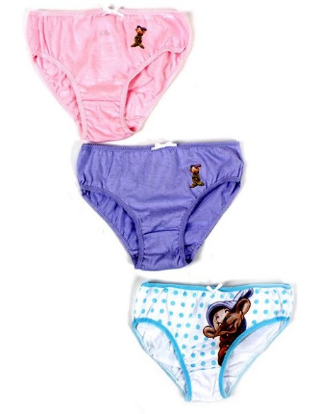 Boite de 3 Culottes blanche neige et 7 nains Disney - 730-120 - New...
