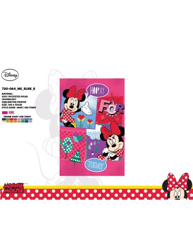 Plaid polaire Minnie Disney - 120 X140 cm - 720-064 - New discount.com