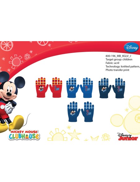 Set gants Mickey Disney - 800-196 - New discount.com