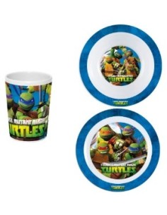Set of crockery Ninja Turtles, 3 parts, New discount.com, Nouveauté... 2