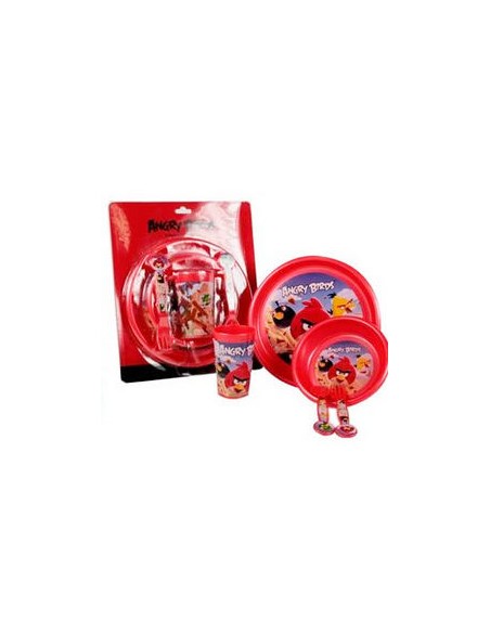 ANGRY BIRDS 5-teiliges Kindergeschirr ANGRY BIRDS aus Polypropylen ...