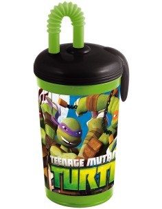 verre paille 430ml Tortues Ninja - New discount.com