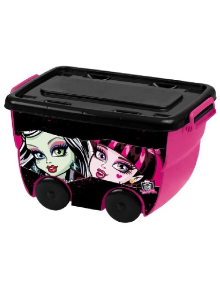 Boite de rangement à roulettes 25 litres Monster High - New discoun...