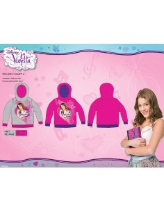 Sweat Violetta disney à capuche avec poches - New discount.com