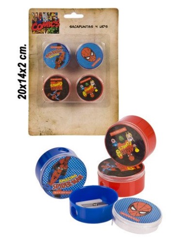 Blister de 4 taille crayon Spiderman - New discount.com