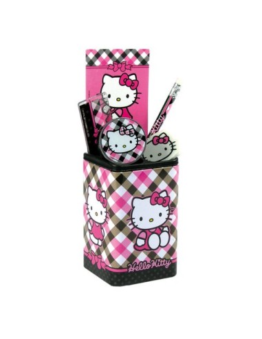 HELLO KITTY POT A CRAYONS + FOURNITURES SCOLAIRES - New discount.com