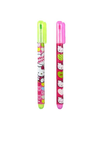 Evidenziatore Fluo "Hello Kitty" fluo verde neon e rosa neon - New ...