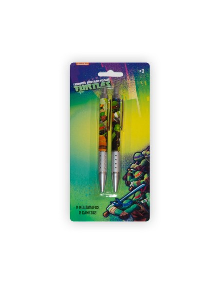 Blister de 2 stylos à bille Tortues Ninja - New discount.com