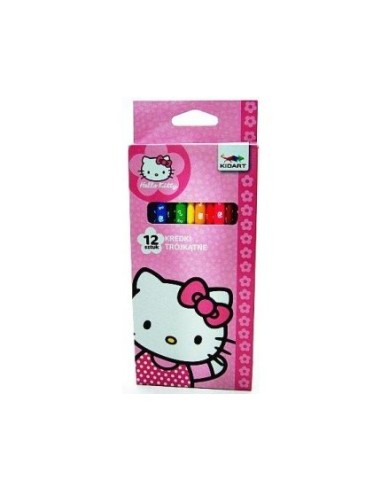 Boite de 12 crayons Couleur Hello Kitty - New discount.com
