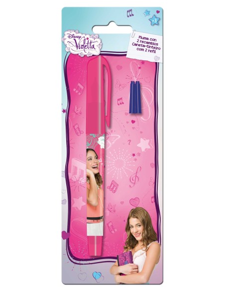 Stylo Plume Violetta Disney et 2 cartouches d'encre  - New discount...
