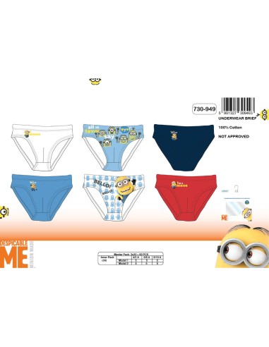 Box mit 3 Minions Slips 730-949 - New discount.com