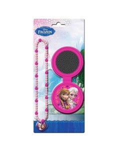 Set Brosse à cheveux avec Miroir et Collier Frozen - Reine des Neig...
