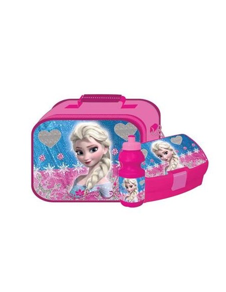 Sac isotherme Frozen avec boîte à goûter et gourde Frozen - New dis...