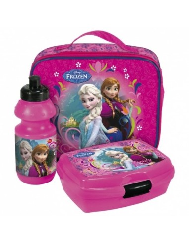 Sac isotherme Frozen avec boîte à goûter et gourde - New discount.com
