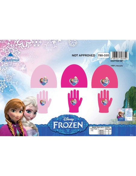 Set 2 pieces Frozen Disney hat and gloves The snow queen -780-335, ...