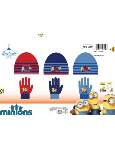 Set gants + bonnet Minions - New discount.com