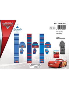 Set 3 Stück Motorhaube + Handschuhe + Schal Cars Disney 780-206 - N...