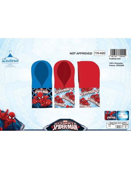 Capucha Polar Spiderman 770-920 -New discount.com