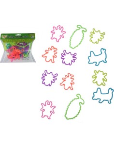 BLISTER DE 12PCS Bracelets SILLY BANDS Insectes 100% SILICONE - New...
