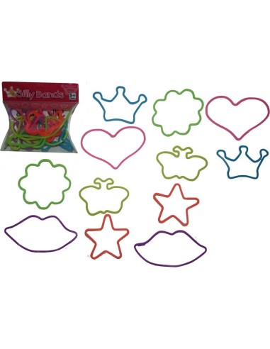 BLISTER DE 12PCS SILLY BANDS GLITZY - New discount.com