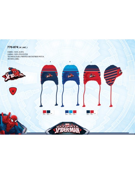 Chapeau Péruvien Spiderman 770-874 - New discount.com