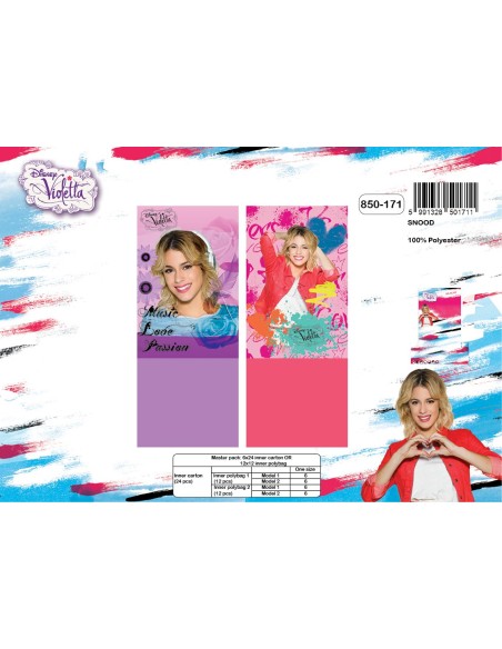 Manta de cuello Disney Violetta -New discount.com