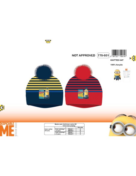 Bonnet à Pompon Minions 770-931 - New discount.com