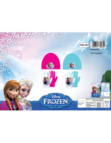 Bonnet + Gloves Fleece The Snow Queen 780-264 - New discount.com