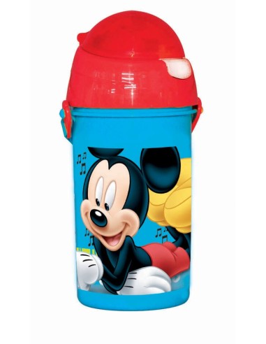 Gourde pop up Mickey Disney Gourde avec une paille rétractable