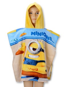 Poncho de bain à capuche Minions