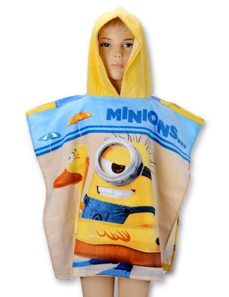 Poncho bath hooded Minions