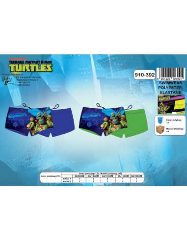 Boxer de bain Tortues Ninja 