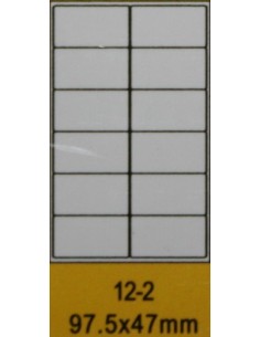 Confezione da 10 schede A4 da 12 etichette - New discount.com