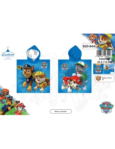 Poncho de bain à capuche Paw Patrol  - 820-644