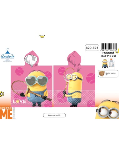 Poncho bath hooded Minions - 820-827