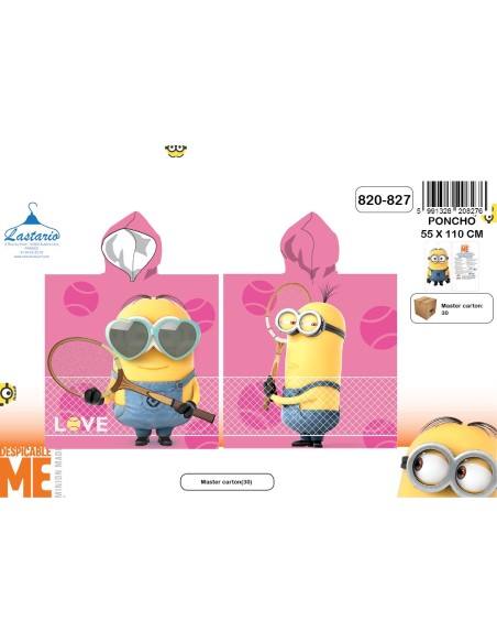 Poncho bath hooded Minions - 820-827