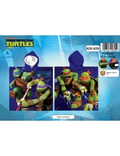Poncho de bain à capuche Tortues Ninja -820-829